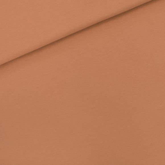 Sommersweat Baumwolle - French Terry "uni - copper brown" (orangebraun) von See You at Six