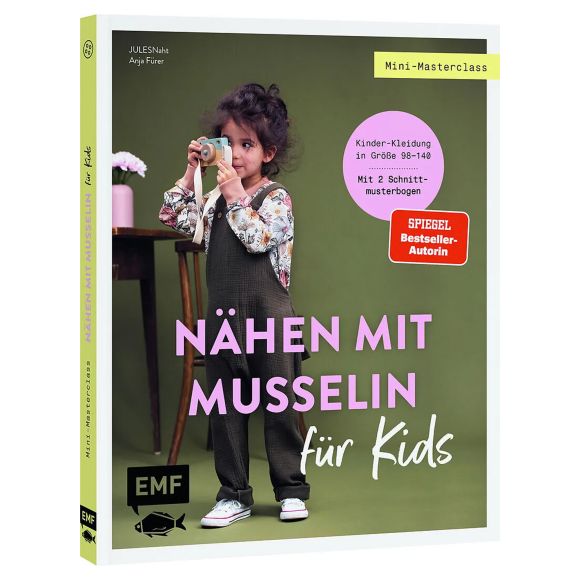 Buch - "Mini-Masterclass - Nähen mit Musselin für Kids" von JULESNaht Anja Führer