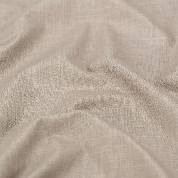AU Maison Leinen/Viskose beschichtet "Linen Blend-Oatmeal" (taupe)