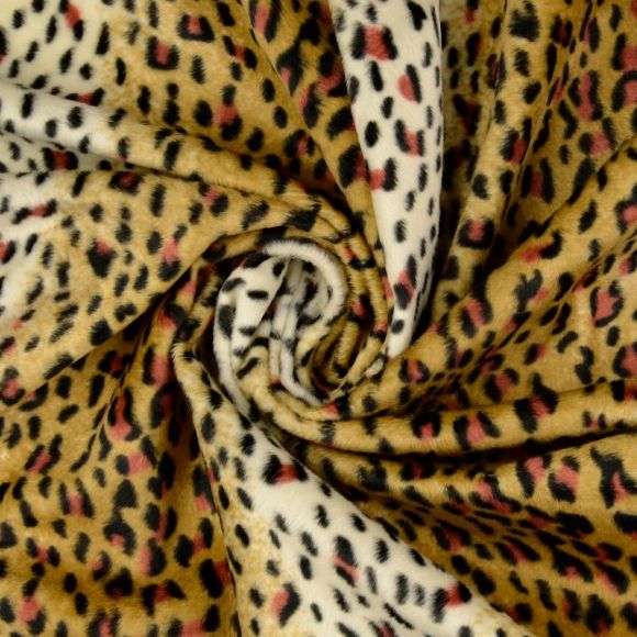 Fellimitat "Gepard/Animal Print" (hellbraun/beige-schwarz)