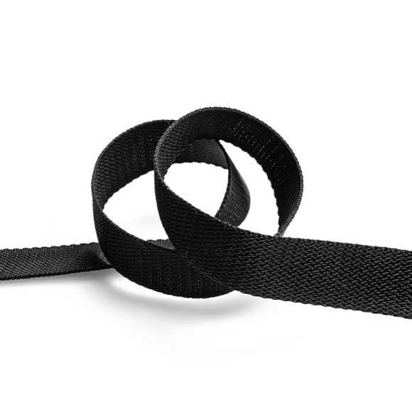 Einfassband “uni” 20/30/40 mm - Stück à 1 m (schwarz)