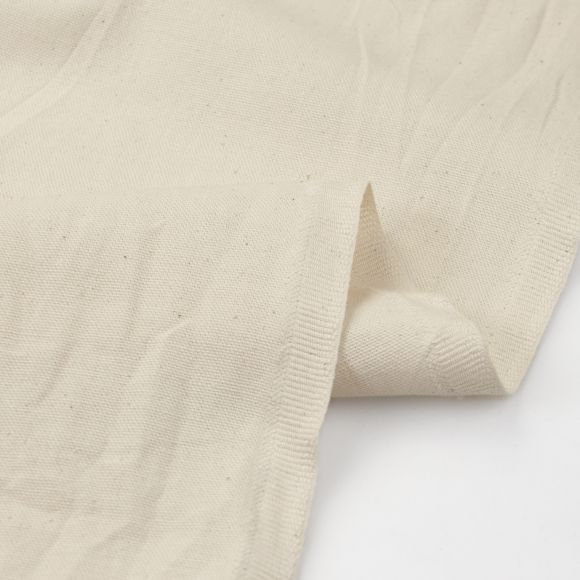 Canevas Coton - grande largeur "Natural moulure" (blanc brut)