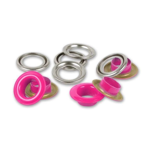 PRYM Oeillets - Ø 8 mm - lot de 32 (pink) 542529