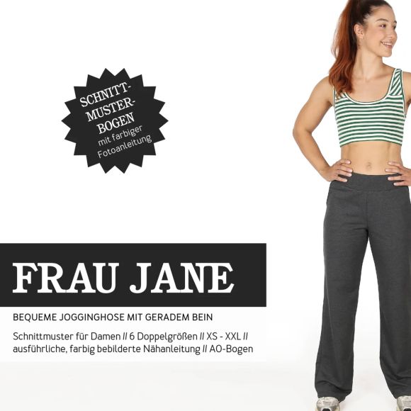 Patron - dame pantalon de jogging "Frau Jane" (t. XS-XXL) de STUDIO SCHNITTREIF (en allemand)