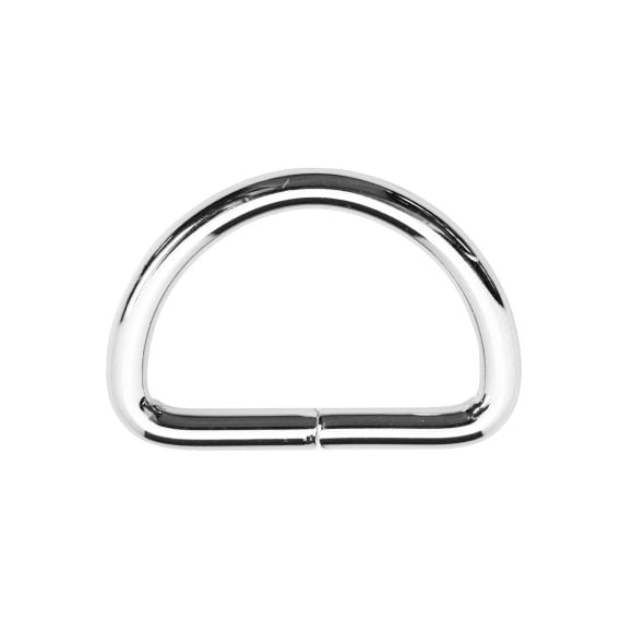 D-Ring "Metall" - glänzend, 30 mm (silber)