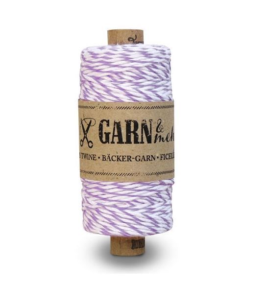 Ficelle Bakers Twine "Mix" (lilas pastel/blanc)