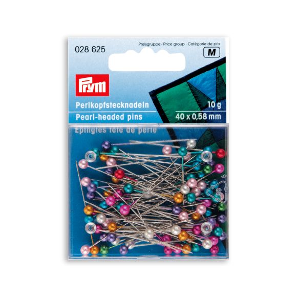 PRYM Epingles tête de perle - 40 x 0.58 mm, 10 g (multicolore) 028625