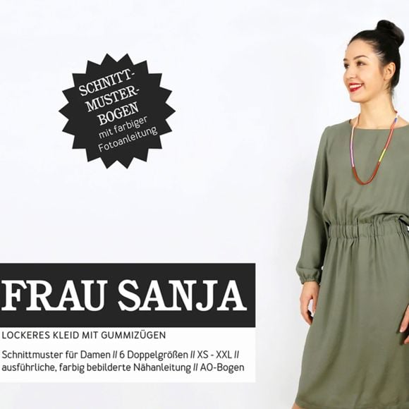 Schnittmuster - Damen Kleid "Frau Sanja" (Gr. XS-XL) von STUDIO SCHNITTREIF