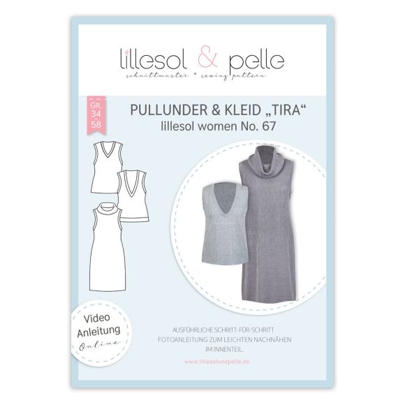 Schnittmuster Damen Kleid & Pullunder "Tira - No. 67" Gr. 34-58 von lillesol & pelle