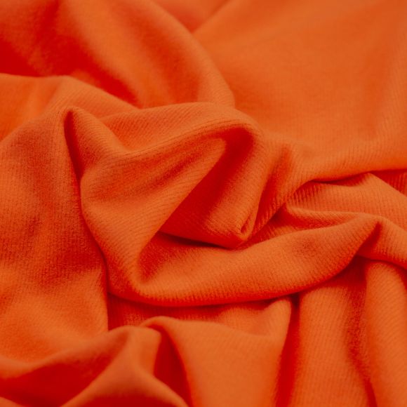 Strickstoff Viskose - gerippt "Lena" (orange)