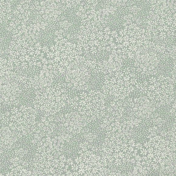 AU Maison Wachstuch "Botany-Verte" (altmint-offwhite)