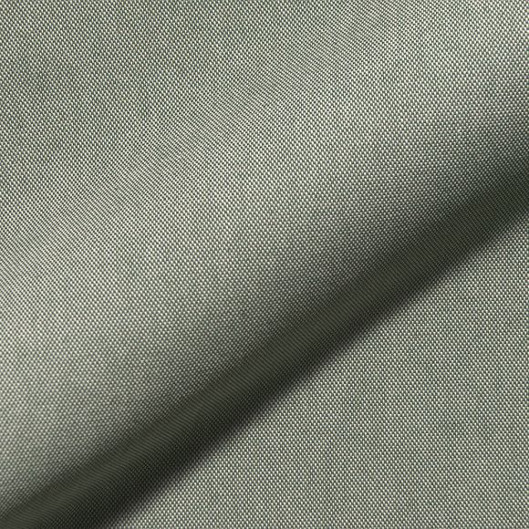 Tissu de décoration cotton "Dobby" (vert olive/écru)
