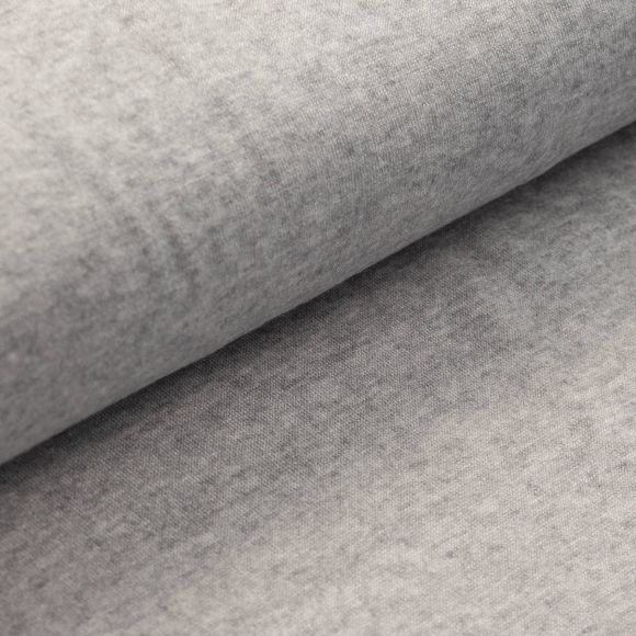 Maille tricot en viscose "Soft mélange" (gris chiné)