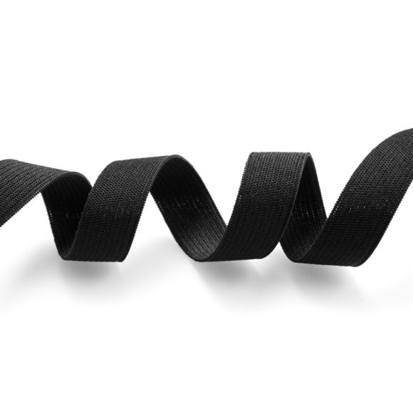 PRYM Gummiband "weich" 15 mm - Stück à 1 m (schwarz) 955352