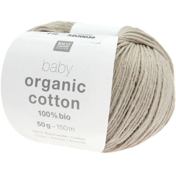 Bio-Wolle - Rico Baby Organic Cotton (grau)