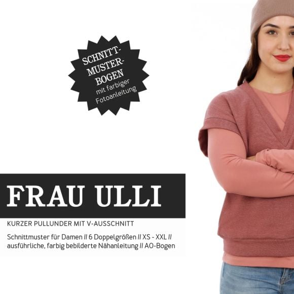 Patron - Gilet pour femmes "Frau Ulli" (XS-XL) de STUDIO SCHNITTREIF (en allemand)