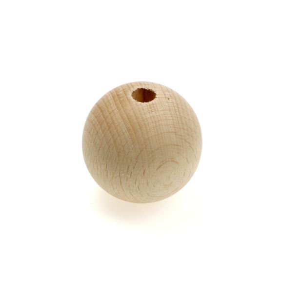 Boule en bois de hêtre Ø 50 mm (nature)