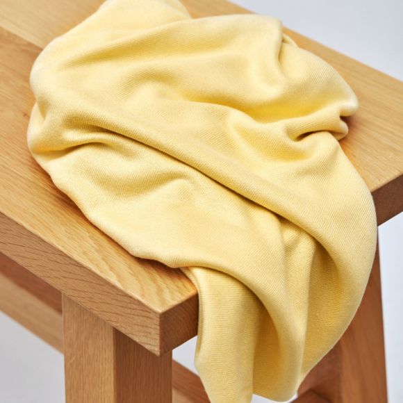 Maille tricot en viscose Ecovero “Soft Lima Knit - mellow" (jaune clair) von meetMILK