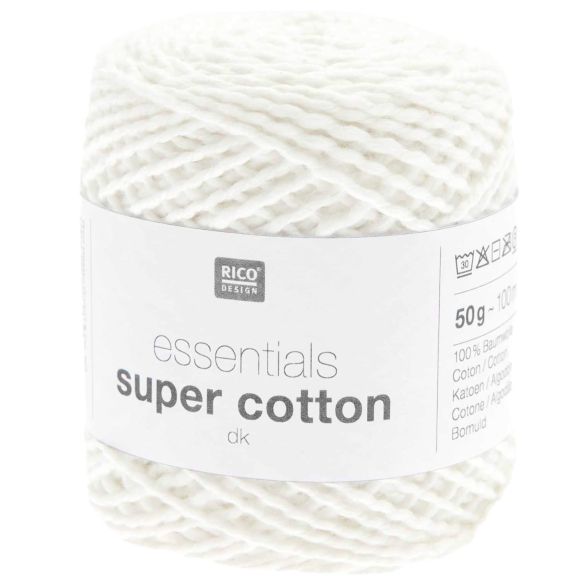 Wolle - Rico Essentials Super Cotton dk (weiss)