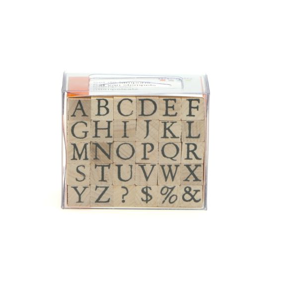 Holzstempel "Mini Alphabet" - Buchstaben A-Z