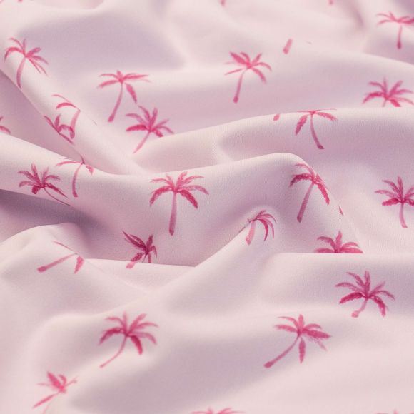 Lycra pour maillot de bain/maille sport "Palmiers" (rose clair-pink)