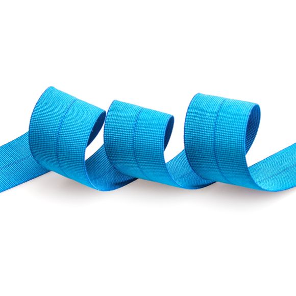 Einfassband - elastisch 30 mm (enzianblau)