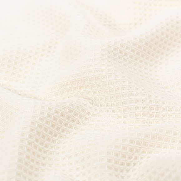 Waffelpiqué/Frottee Baumwolle "Mare" (ecru)