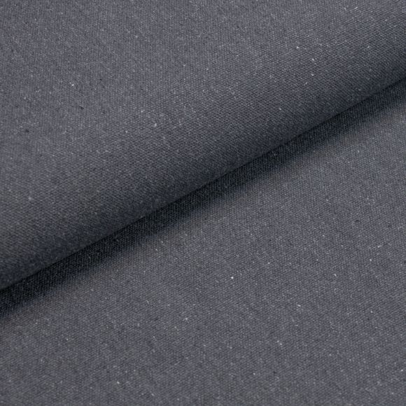 Heavy Canvas Baumwolle “Raw used - charcoal" (schiefergrau)