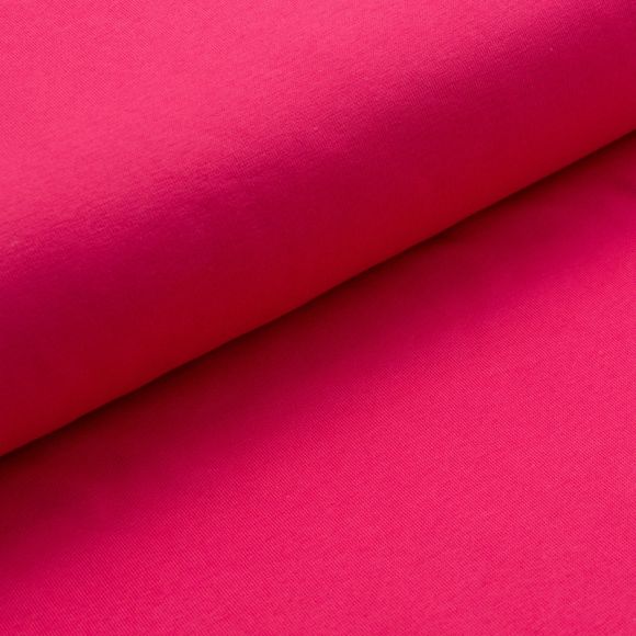 Tissu bord côte bio lisse "Ben" - tubulaire (pink)