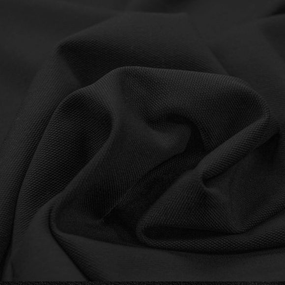 Jersey de viscose "Polo - Piqué" (noir)