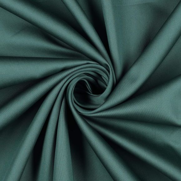 Satin de coton "uni - Sateen" (vert foncé)