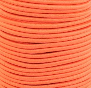 Cordon caoutchouté ''Élastique'' - Ø 3 mm (orange)