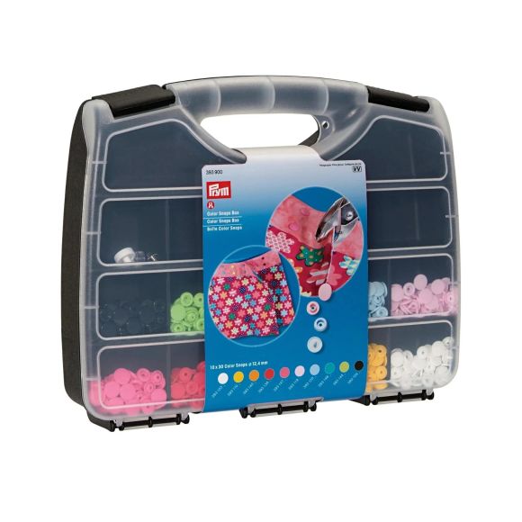 PRYM Coffret de boutons pression Color Snaps - 300 pièces 393900