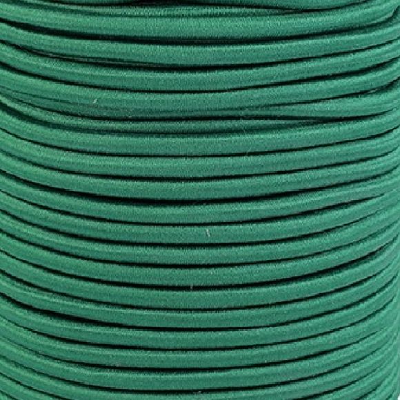 Gummikordel "Elastik" - Ø 3 mm (dunkelgrün)