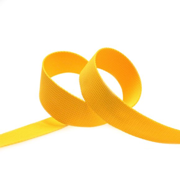 Gurtband Kunststoff "Uni" 30/40 mm (gelb)