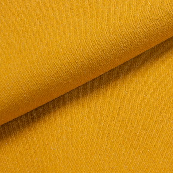 Heavy canevas coton "Raw used - mustard" (jaune moutarde)