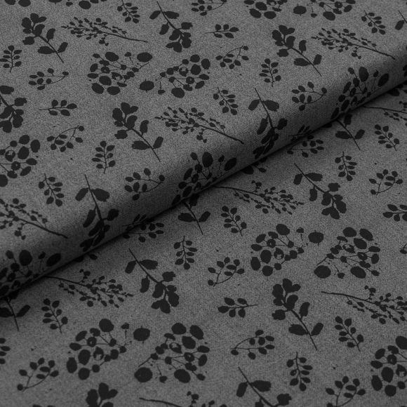 Baumwolle "AbstrArt/Natures Keepsakes Gravel" (grau-schwarz) von ART GALLERY FABRICS