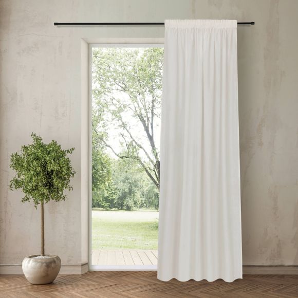 Fertigvorhang Bio-Baumwolle "Essence Pure" 140 x 245 cm (offwhite)