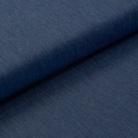 Tissu jean - chambray de coton "Denim light" (jean foncé)