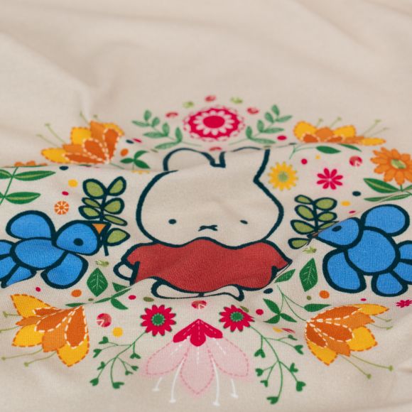 Jersey de coton - panneau "Miffy" (beige-multicolore)