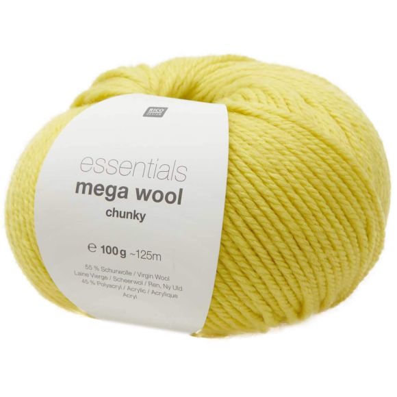 Laine - Rico Essentials Mega Wool chunky (jaune)