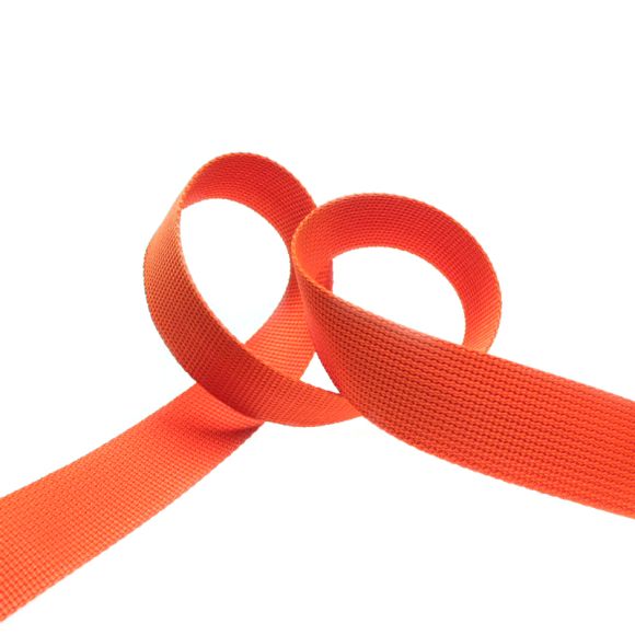 Gurtband Kunststoff "Uni" 50 mm - am Meter (orange)