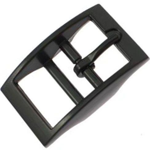 Boucle de ceinture en métal "double barre" 25 mm (noir)
