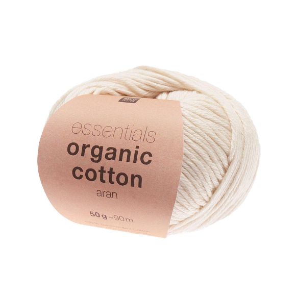 Bio-Wolle - Rico Essentials Organic Cotton aran (creme)