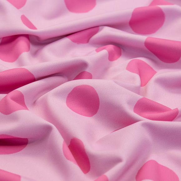 Lycra pour maillot de bain/maille sport "Maxi pois" (rose-pink)