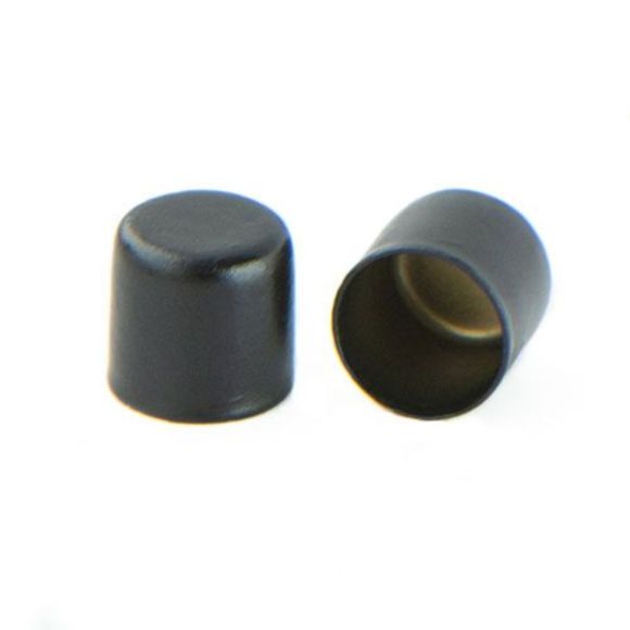 Endkappe "Metall" - 6 mm (schwarz)