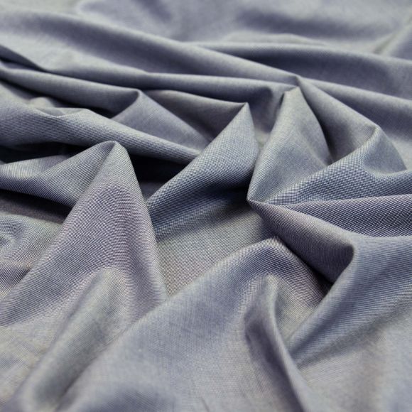 Tissu en viscose/fibres de banane "Recycling" (bleu jean/noir/blanc)