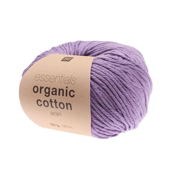 Laine bio - Rico Essentials Organic Cotton aran (lilas)