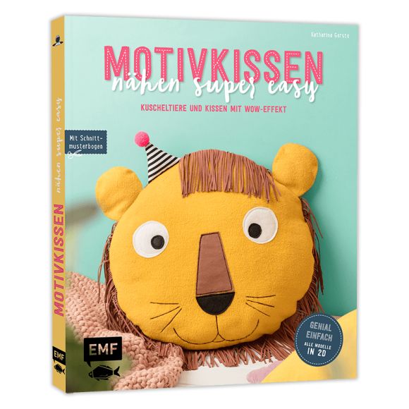 Livre - "Motivkissen - Kuscheltiere & Kissen mit Wow-Effekt" von Katharina Gerste (en allemand)