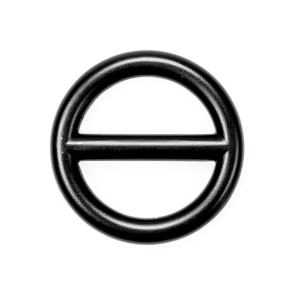 O-Ring mit Steg "Metall" - Ø 20 mm (schwarz)